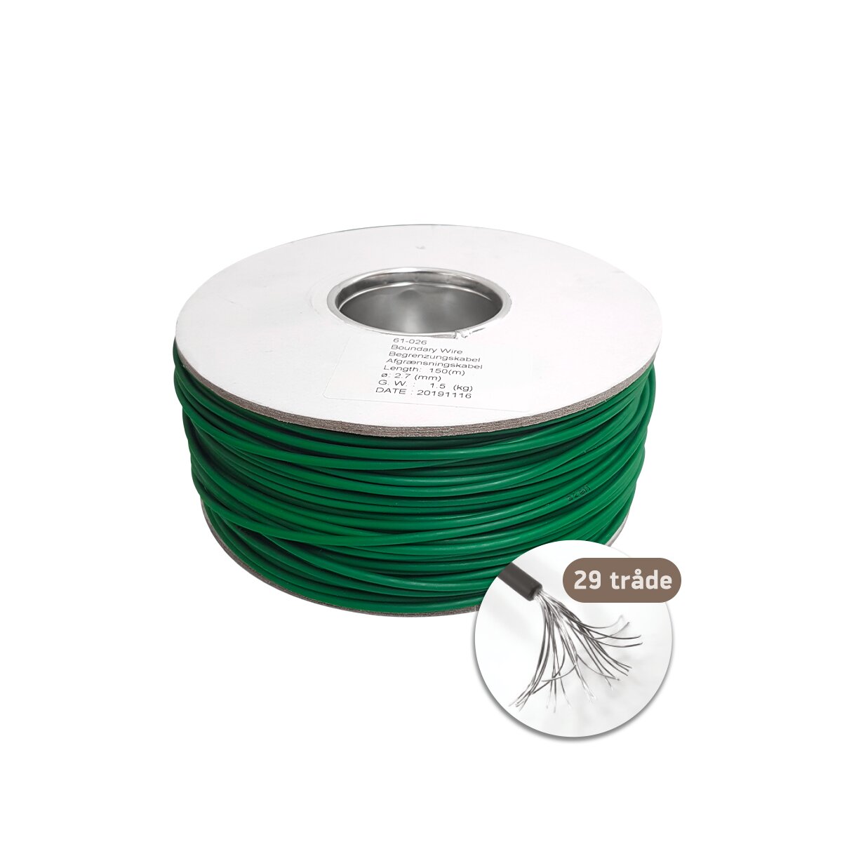 NGP 577 86 43-01 afgrænsningskabel 2,7 mm 150 m | Køb her