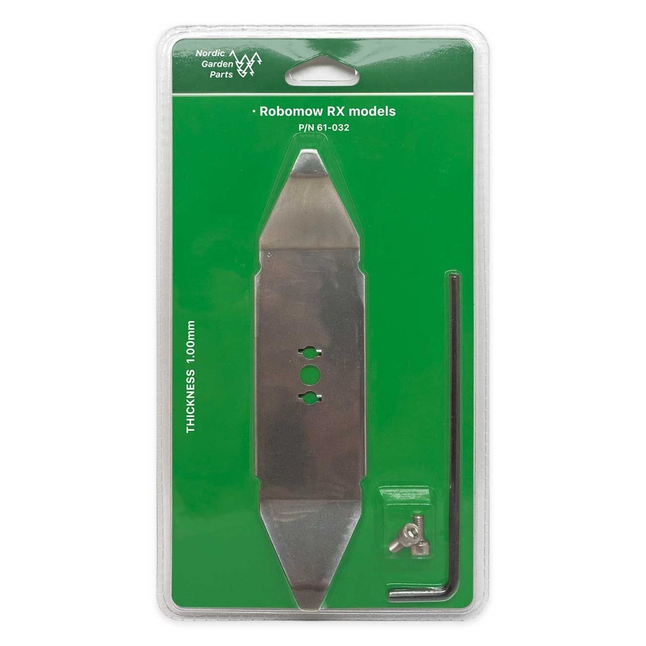 Robomow MRK9100A rustfri stålkniv 1,0 mm RX | Stort udvalg